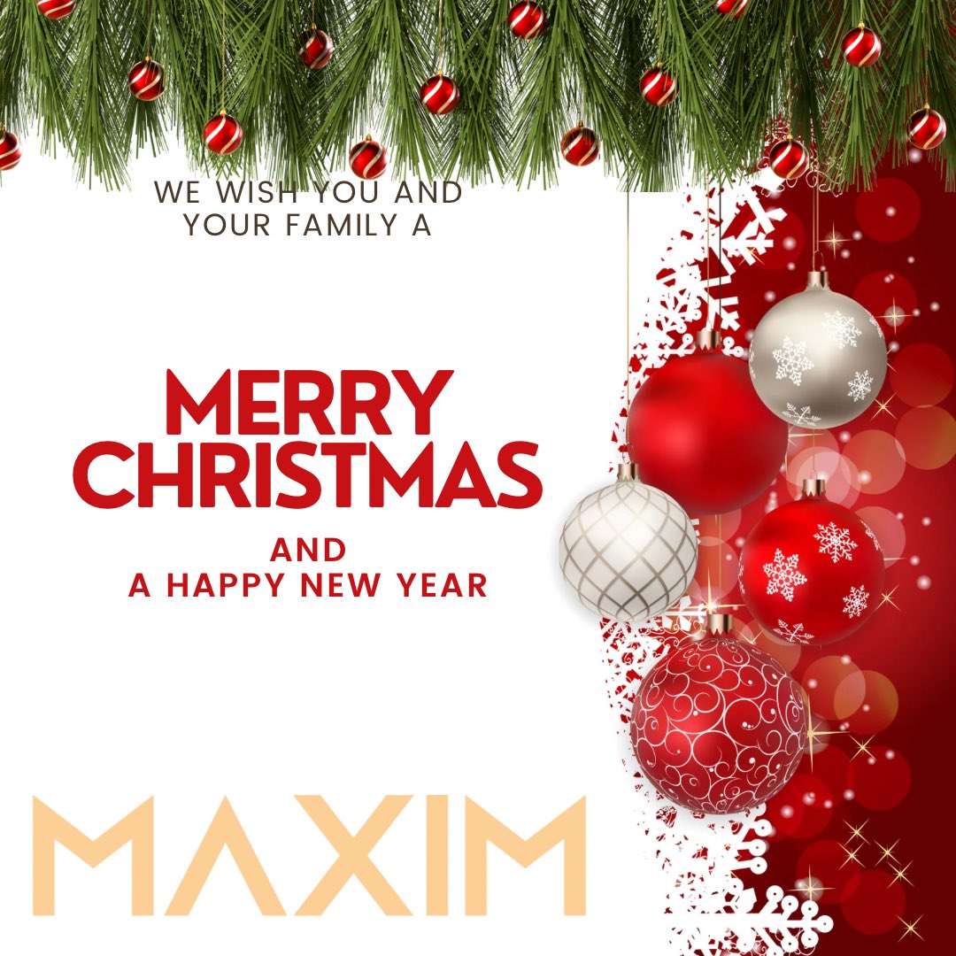 maximproducts's tweet photo. We wish you a merry Christmas from Maxim🎄 🎉 🥳 https://t.co/DoaNOdzAq1