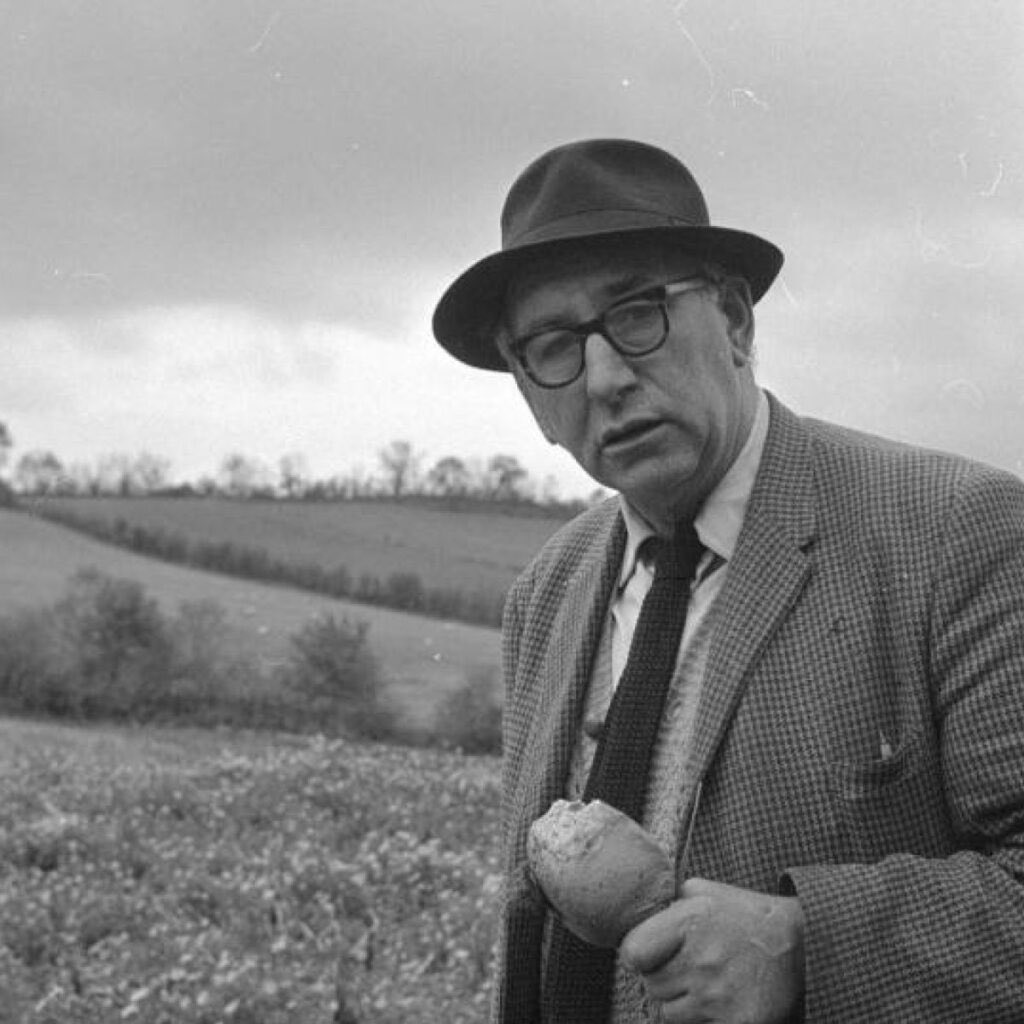 I nicked six nicks on the door-post
With my penknife’s big blade-
There was a little one for cutting tobacco.
And I was six Christmases of age.
My father played the melodion,
My mother milked the cows,
And I had a prayer like a white rose pinned
On the Virgin Mary’s blouse.