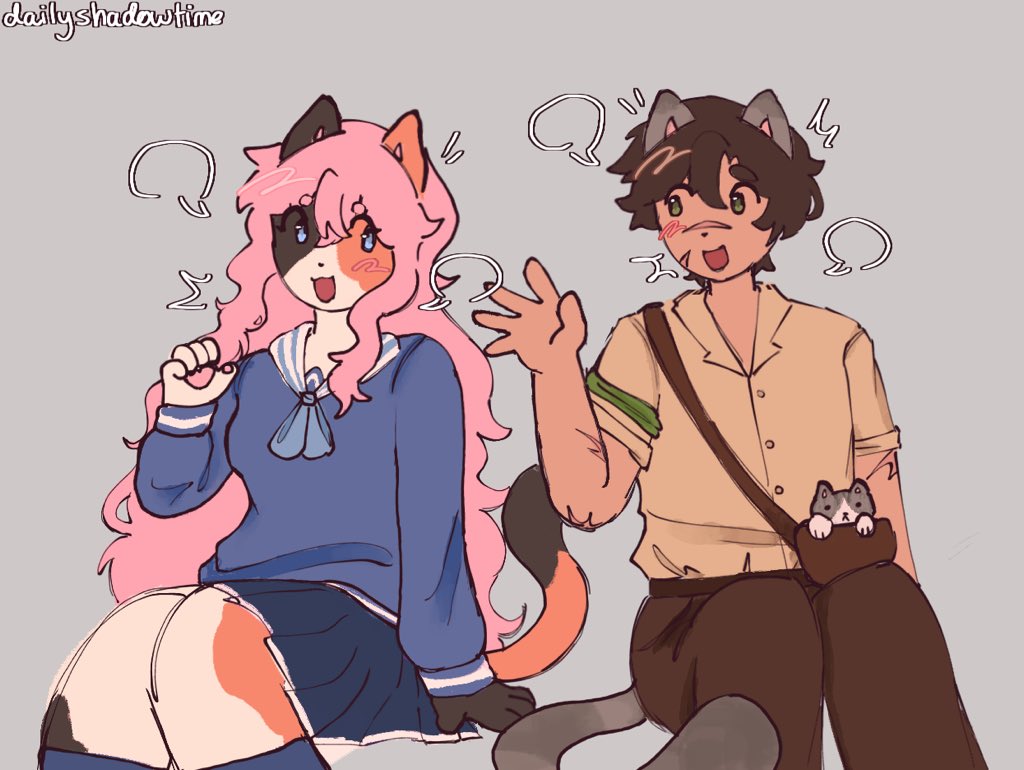 dailyshadowtime's tweet photo. [1]
2 cats chatting :J
#GoodTimesWithScarfanart #ldshadowladyfanart https://t.co/WIdo71FoSM