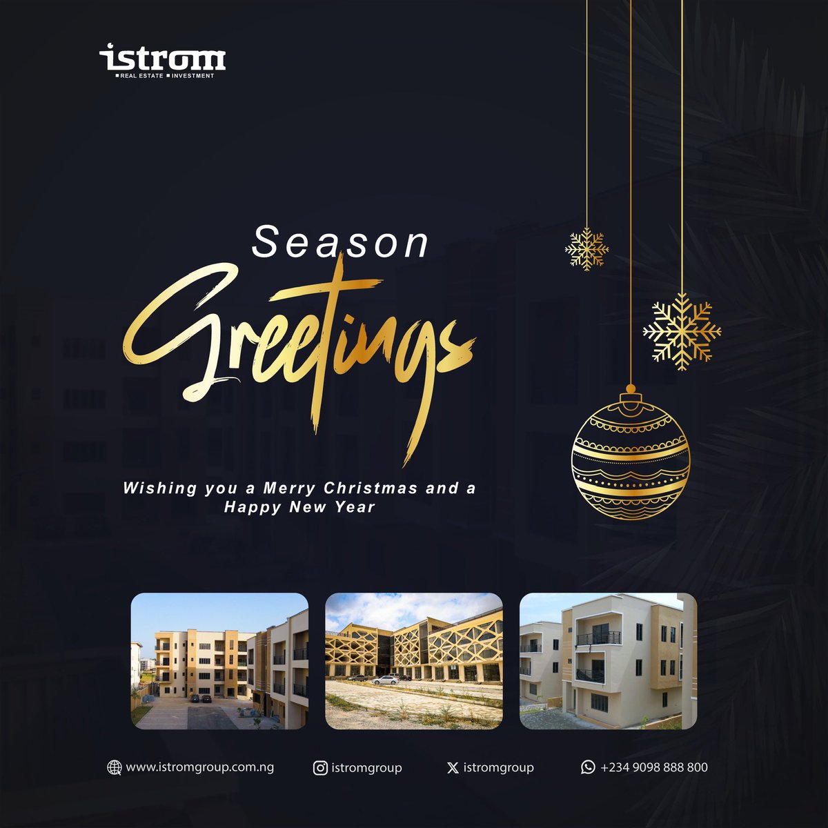 istrom_group's tweet photo. Here’s to wishing you a Merry Christmas and happy Holidays https://t.co/KjV3Tr2N8x