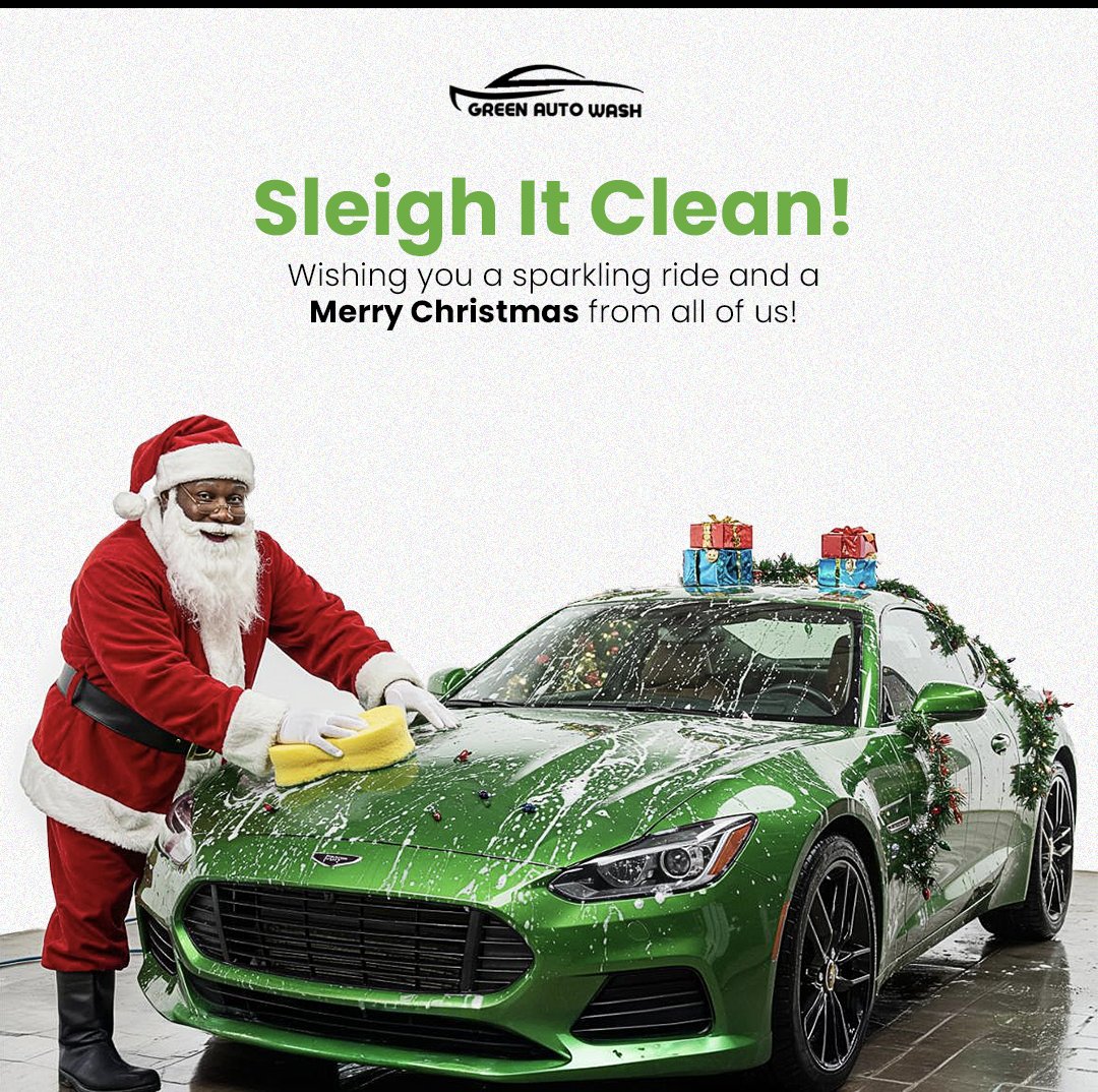 Wishing you a festive season as fresh and bright as your car after a Green Wash!