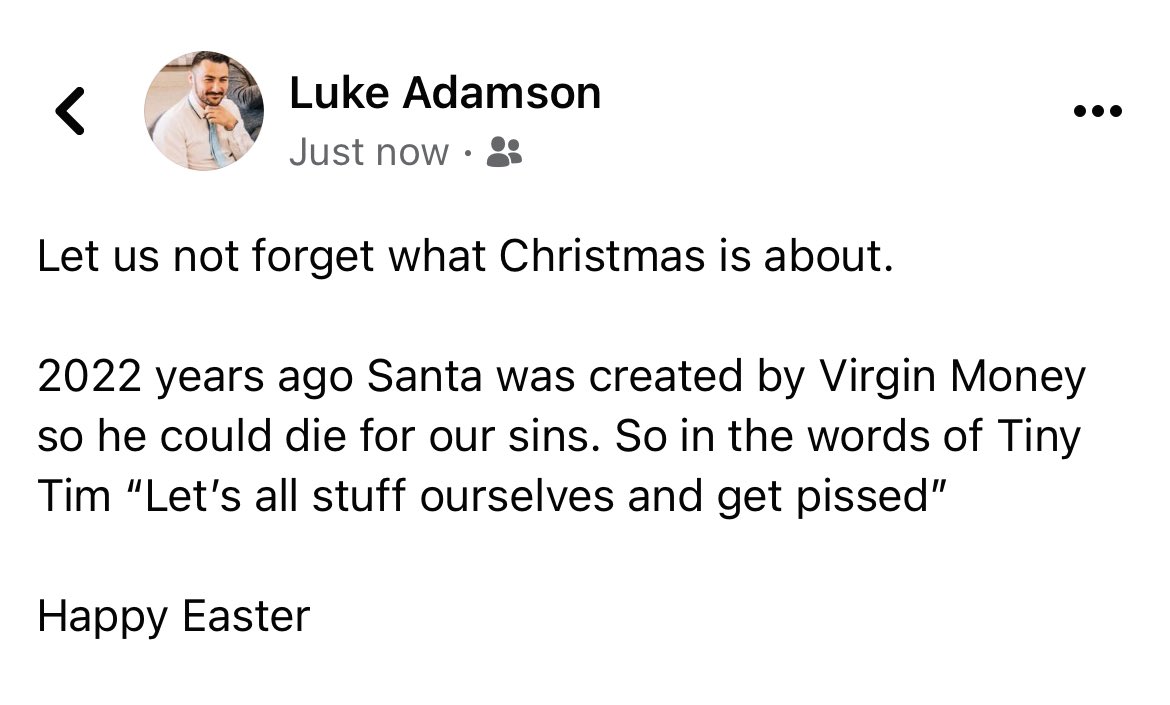 Annual sharing of the true meaning of Christmas