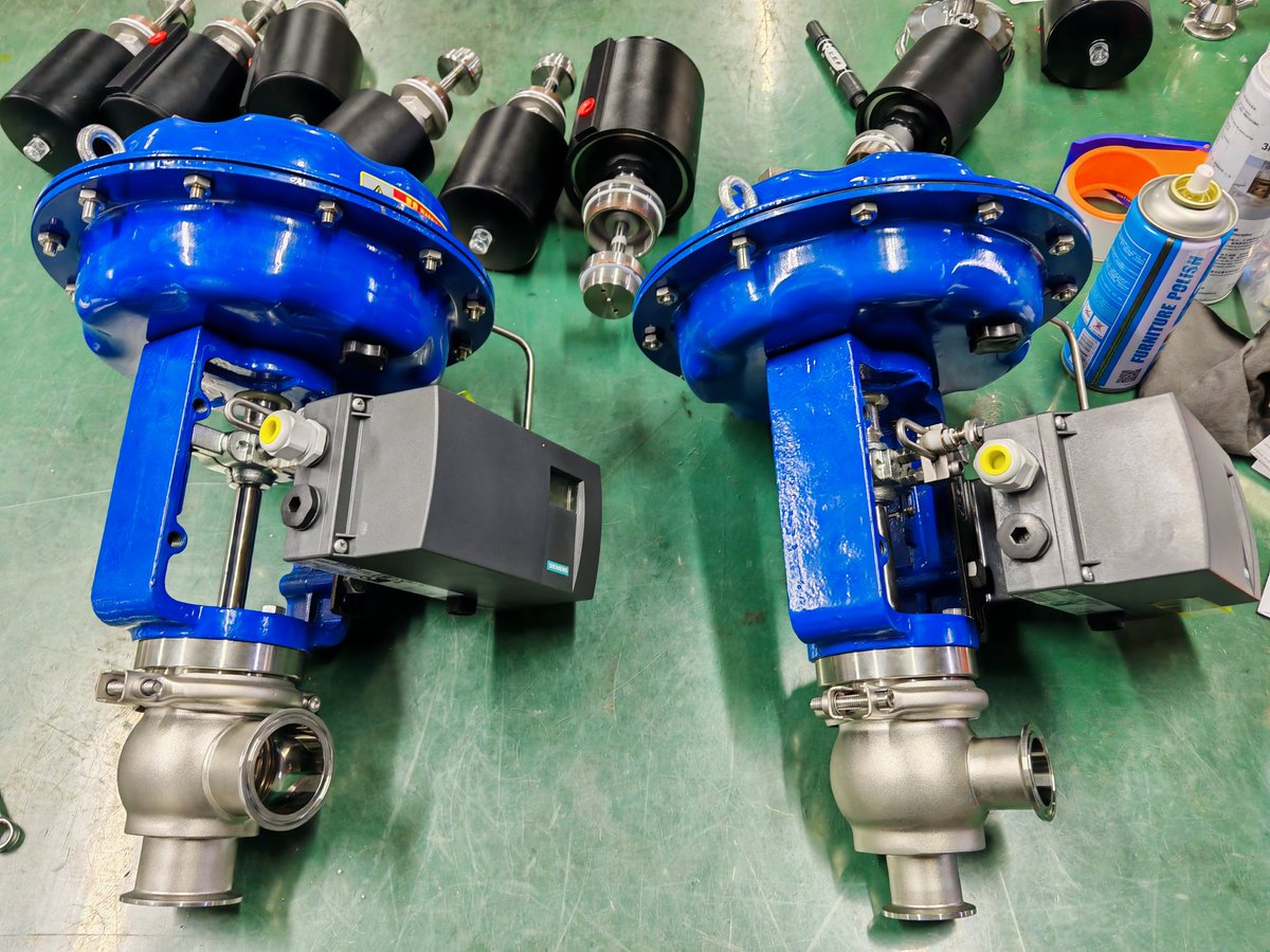 hygienicSOL's tweet image. CHYNA flow control valve equipped with Siemens positioner
#CHYNA #flowcontrolvalve #Siemens #positioner