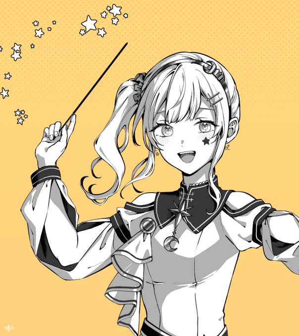 ほしまるさん【 #hoshimaru_nun 】の歌ってみた 踊れオーケストラのイラスト担当させていただきました! 