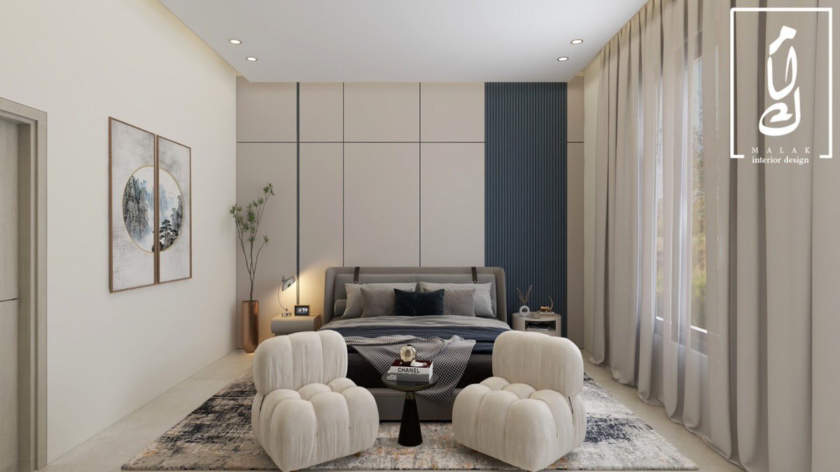 غرفة نوم مودرن💙