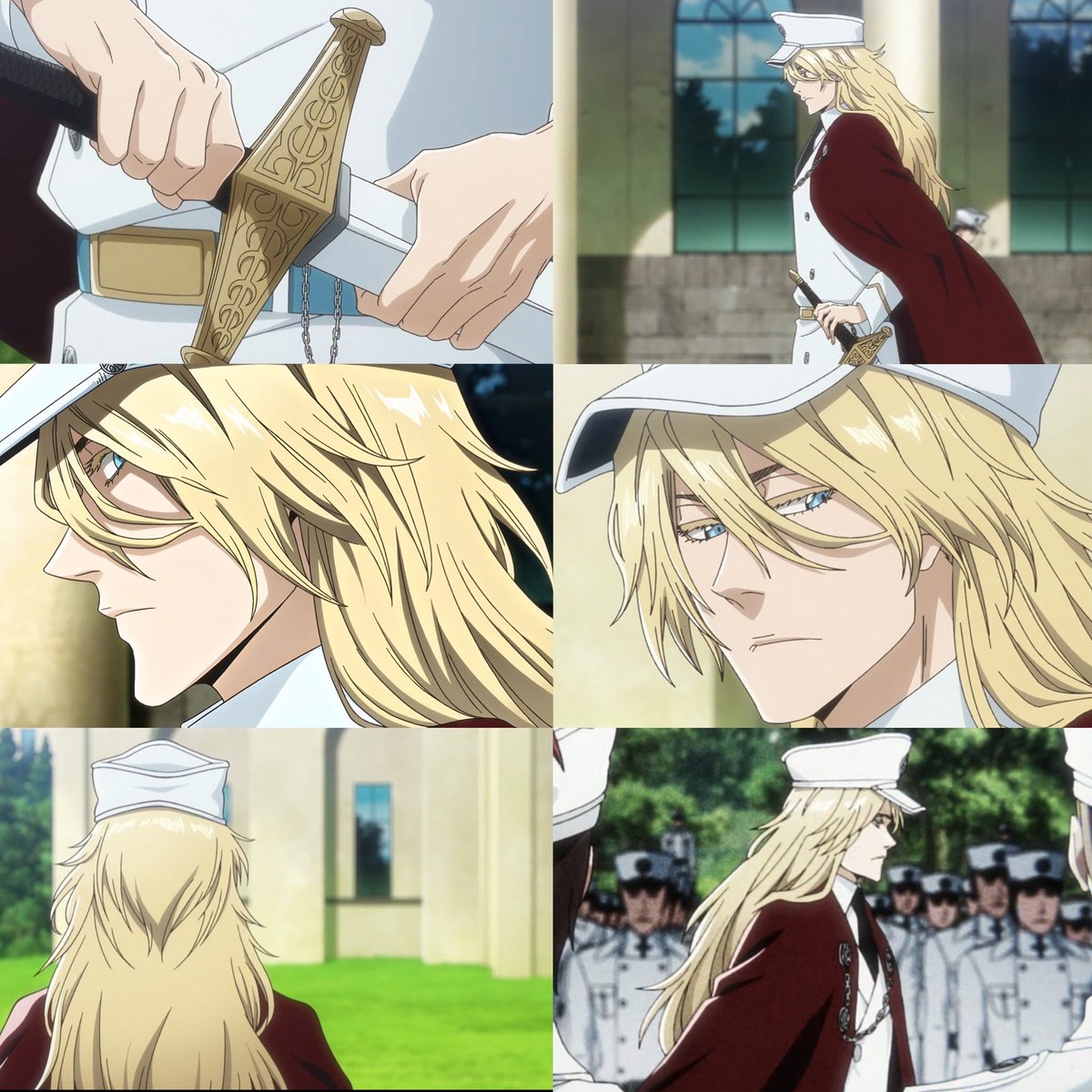 "يوغرام هاشفيلد"
تحفة كوبو وجوهرة الأرك ونصف الامبراطور الثاني

شخصيه تشع بهيبه طاغيه وملكيه وحضور عظيم
شعره الأصفر كأنه تاج يغطي رأسه زي الملوك
شخصيه معها صفات الأمراء وصرامة القاده تنعكس من مظهره بس،
مفضلي دائماً وابداً
ماشفت شخصيه ثابته وثقيله مثله
فيه اتزان مب طبيعي⚖️