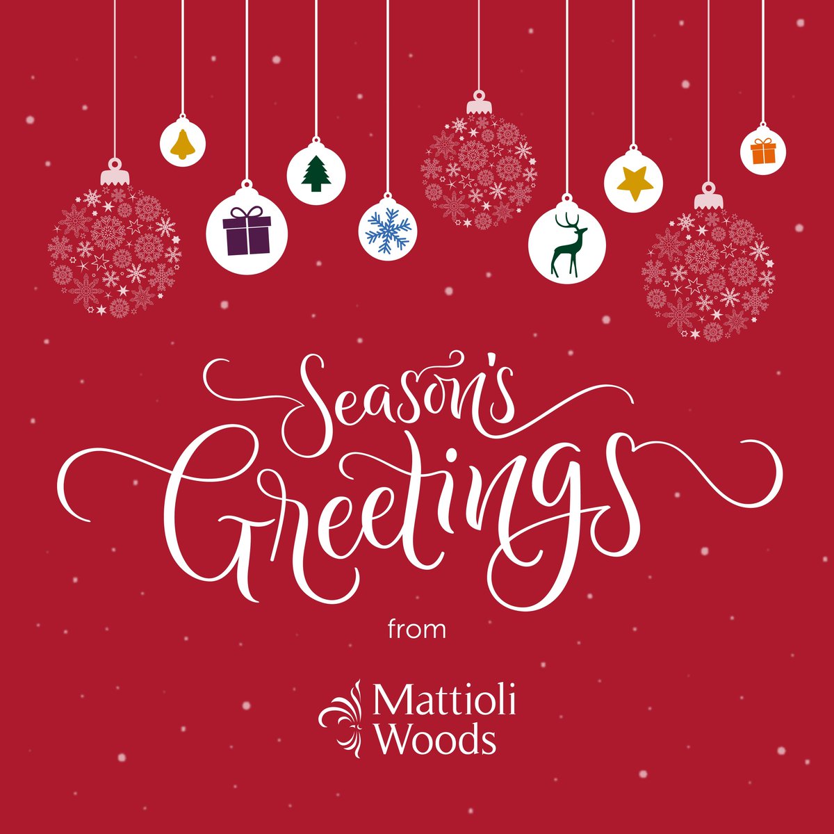 Season's greetings from all of us at Mattioli Woods! 

We want to express our heartfelt thanks to our amazing clients, partners, and colleagues. Wishing you a joyful holiday season filled with peace, love, and prosperity.

#seasonsgreetings #Christmas2024