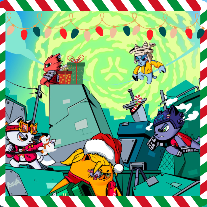 saakuru_labs's tweet photo. GM, Saakuru Fam! 
If your squad doesn’t look this @Khugaverse cool while fighting off holiday chaos, are they even your squad? 🤔🎁
Happy Holidays!
#Saakuru #HolidayVibes https://t.co/JX19EiaPDc