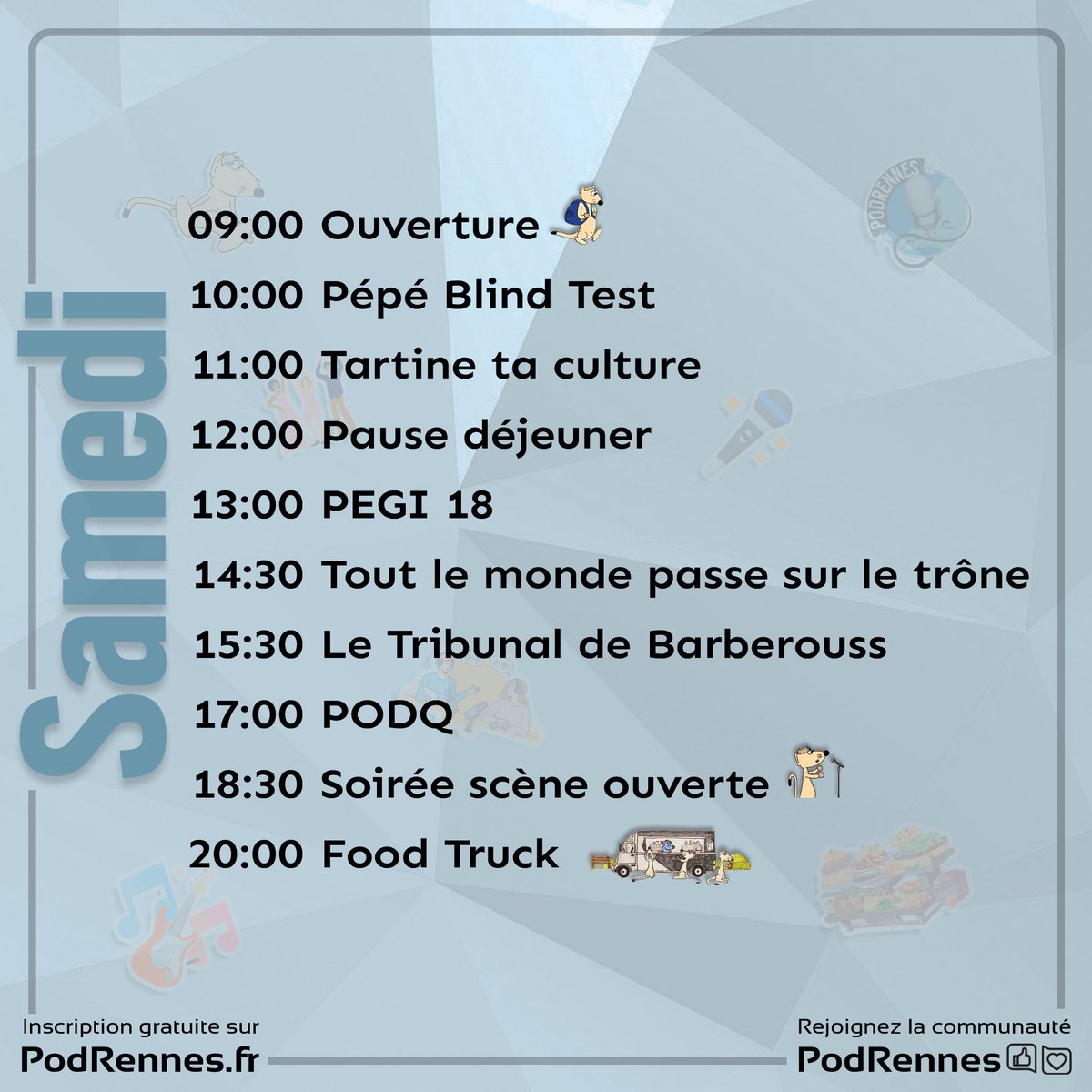 PodRennes (@podrennes) on Twitter photo Ho ho ho, devinez qui est passé ? C'est le Père PodRennes !
Avec Le Pépé Blind Test, <a href="/Tartine_ta_Cult/">Tartine ta Culture / Manu Perreux</a>, <a href="/Pegi18Cast/">PEGI 18, Podcast Sang pour Sang JV</a>, Tout le monde passe sur le trône, <a href="/barberouss/">algo maccione</a> et PODQ pour le samedi ! Ho ho ho, devinez qui est passé ? C'est le Père PodRennes !
Avec Le Pépé Blind Test, <a href="/Tartine_ta_Cult/">Tartine ta Culture / Manu Perreux</a>, <a href="/Pegi18Cast/">PEGI 18, Podcast Sang pour Sang JV</a>, Tout le monde passe sur le trône, <a href="/barberouss/">algo maccione</a> et PODQ pour le samedi !