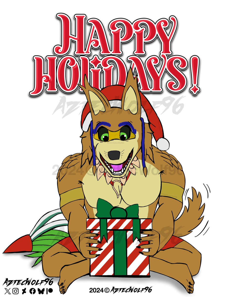 AztecWolf_96's tweet photo. Seem’s that Huehuecoyotl has a Christmas present!!! :o
HAPPY HOLIDAYS TO ALL!!! 🎄🎁
#Huehuecoyotl #Coyote #Yote #anthro #Christmas #AztecGod #DiosAzteca #Azteca #fandomfurry #furryfriday #furry #present #regalo #navidad #felicesfiestas #happy #holidays https://t.co/HW9oc1sB1f
