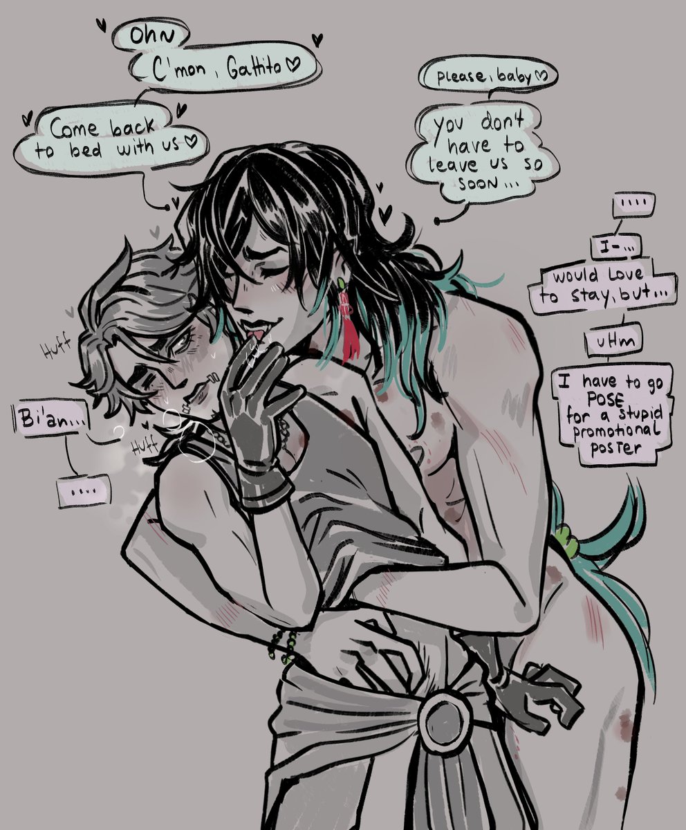Lolo_Lex's tweet photo. They set him free for a little bit...
Qilin are such insatiable beasts, they gonna leave my man high and dry.
#WuSop - 🌂⚰️🌂 - #無納 https://t.co/6riIuxXgCs