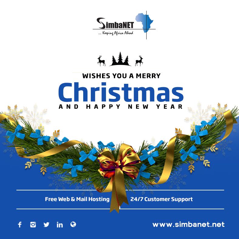 Merry Christmas and Happy New year

#simbaNET 
#dedicatedinternet