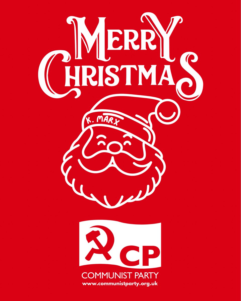 CPBritain's tweet photo. Santa delivers all sorts of presents - but only the working class can deliver a new and a better world.

The Communist Party sends warm greetings to working people everywhere on Christmas Day.

Join the fight for peace, democracy and socialism in our lifetimes. https://t.co/SlBrSOQUQV
