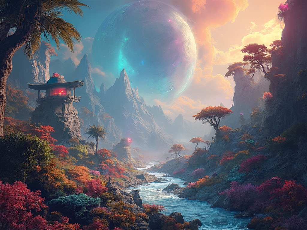 talemonks's tweet image. Vulcanis advances toward complexity! Dynamic ecosystems and evolving creatures reveal signs of intelligence. This vibrant planet might soon host sentient life. 🌍✨ #Evolution #PlanetaryLife