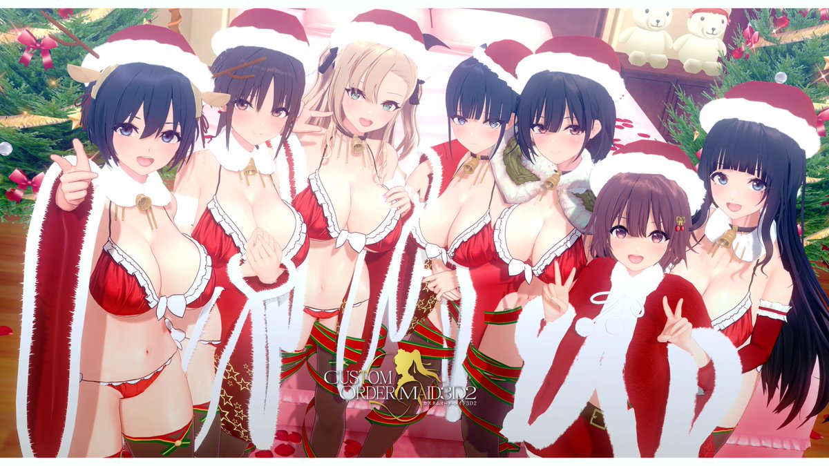 可愛いサンタメイドさん！😍🎄