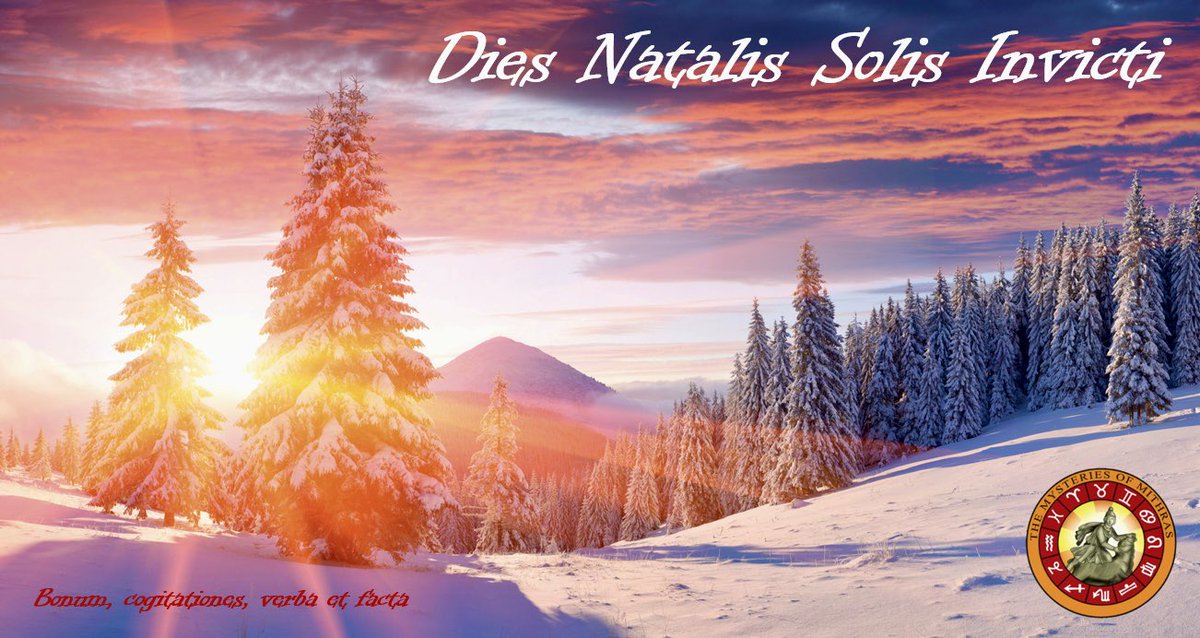 MMithras's tweet image. Dies Natalis Solis Invicti - The Sun has risen. 

Have a great day everyone. 

#Mithras #MysteriesOfMithras #DiesNatalisSolisInvicti #Christmas #SolInvictus #BeyondTheCraft