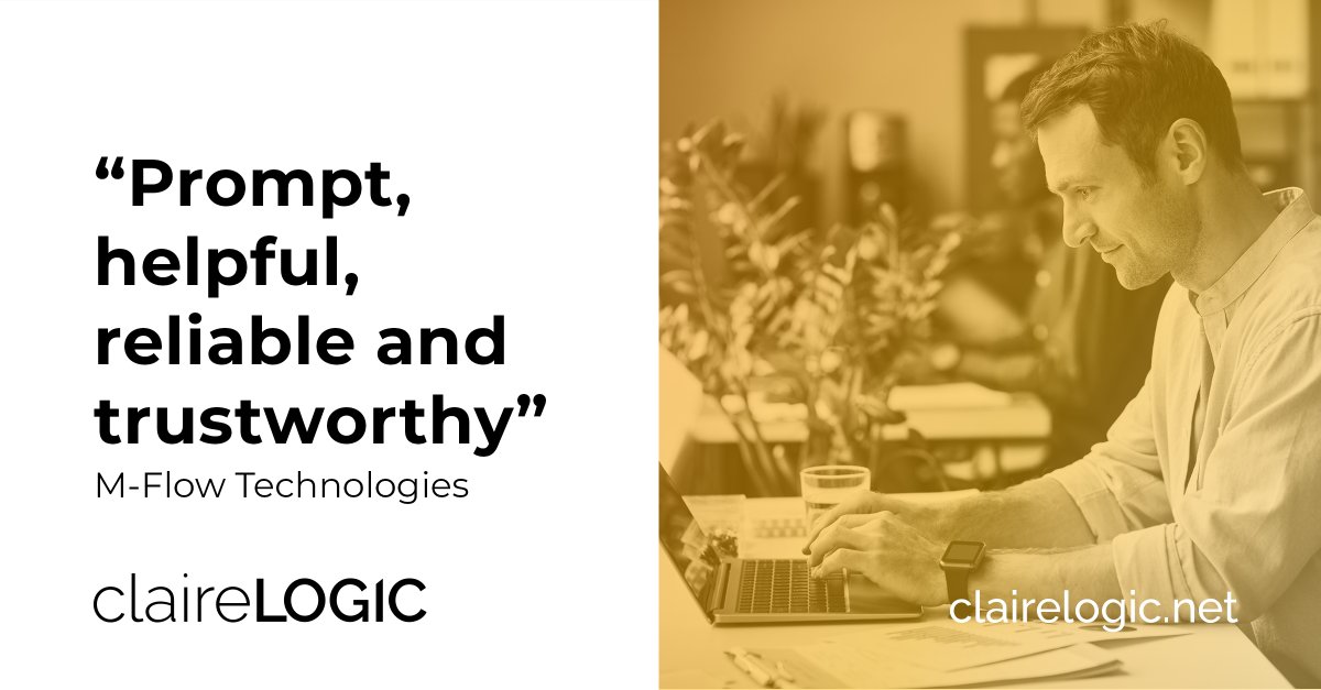 Prompt ✔️ Helpful ✔️ Reliable ✔️ Trustworthy ✔️ — four words that sum up what any company wants in their MSP partner.  It is exactly how our client at M-Flow Technologies describes us.

#Testimonial #SME #ITservices #ITsupport #MSP #customersuccess