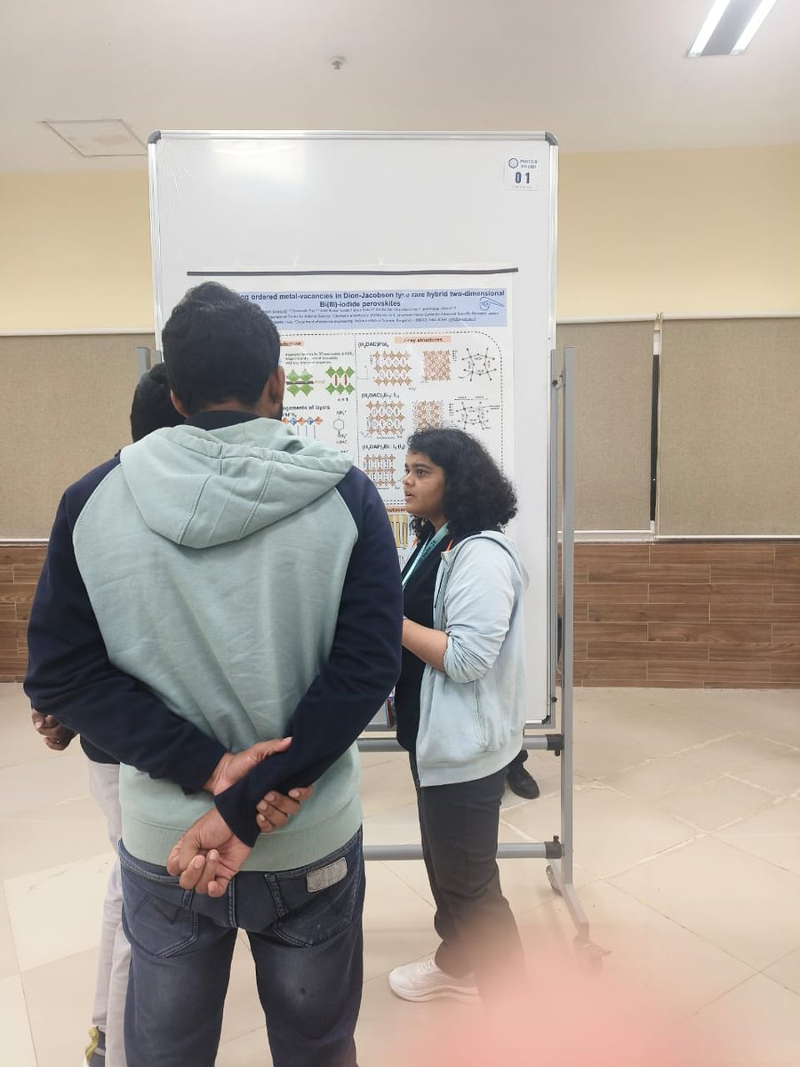 aditi2870's tweet image. Happy to participate in HyPe 2024 at NISER Bhubaneshwar. Elated to meet the great minds of the perovskites field and present my work. #perovskites #research  #optoelectronics #PhD @jncasr