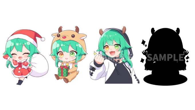 ちょっぱー様のクリスマスグッズにてイラスト4点描かせていただきましたシークレットもあるので楽しんで頂けたら嬉しいですよろしくお願いします!#ちょっぱー海賊団 
