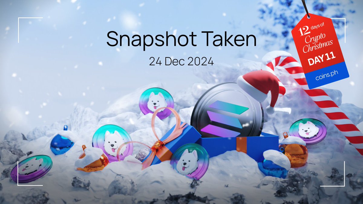 SNAPSHOT TAKEN for Solana Launchpool: SAMO Edition! 📸

Your SAMO airdrop is on its way! 🚀🐾 A huge thanks for joining Coins’ 12 Days of Crypto Christmas! Your support and spirit made this season extra special.

Stay tuned as we wrap up 2024 with more crypto rewards ahead.