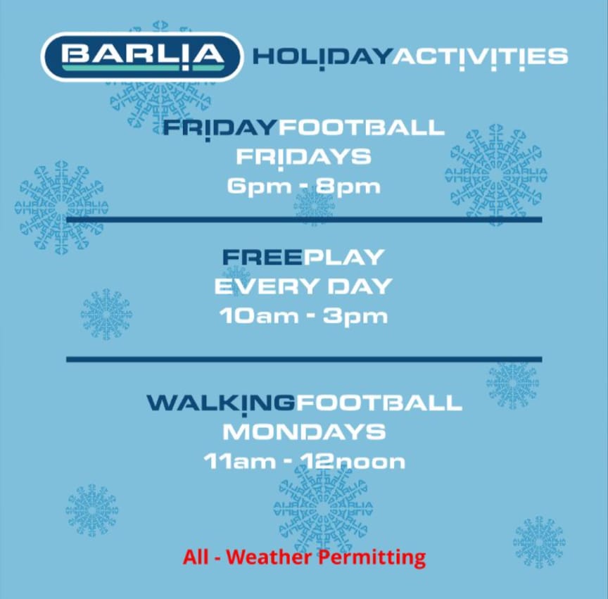 CmilkComFoot's tweet image. Merry Christmas everyone.

A wee reminder that the gates to Barlia are opened (10am -3pm) for anyone wanting to wear their new strips, kick a ball or just get the weans (and adults) out the way while the dinner is prepared. 

Hope you all have a great day 👍

#barliapitchesmatter