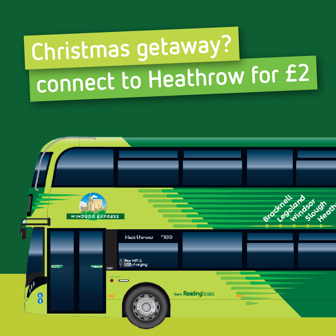 Our Flightline 703 is running a special service today helping to get you to and from Heathrow Airport! Whether it's a Christmas getaway or a family reunion - Flightline 703 will get you there, and all for £2 each way! bit.ly/4gKo99b