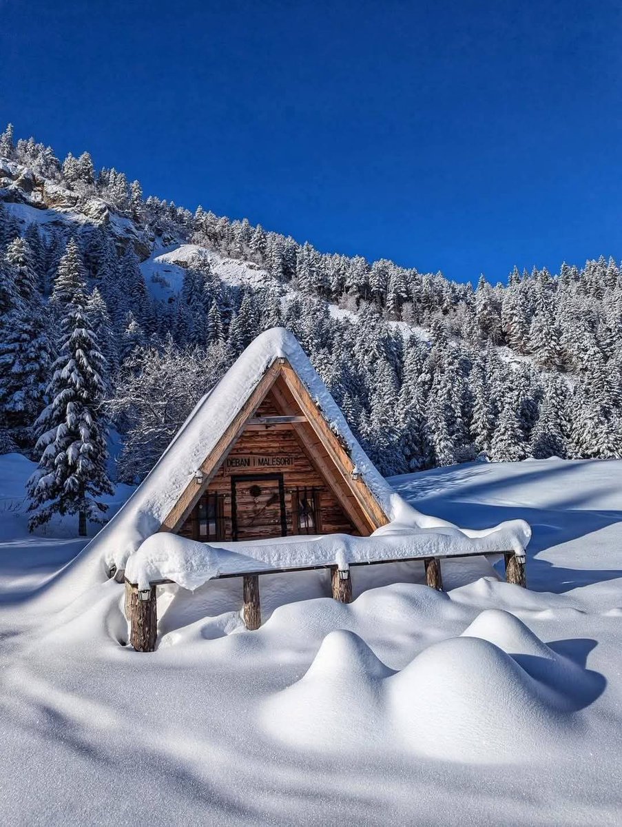 PejaTourism's tweet photo. Beautiful tiny mountain hut ❄️🌟🥇
°
@DemushShasha 👌
°
#visitpeja #pejatourism #peja #rugova #travel #snow #rugovamountains #kosova #visitkosova #winter #traveltokosova #traveltopeja #outdoors #winterwonderland #winterdestination https://t.co/2WD0KXBzUI