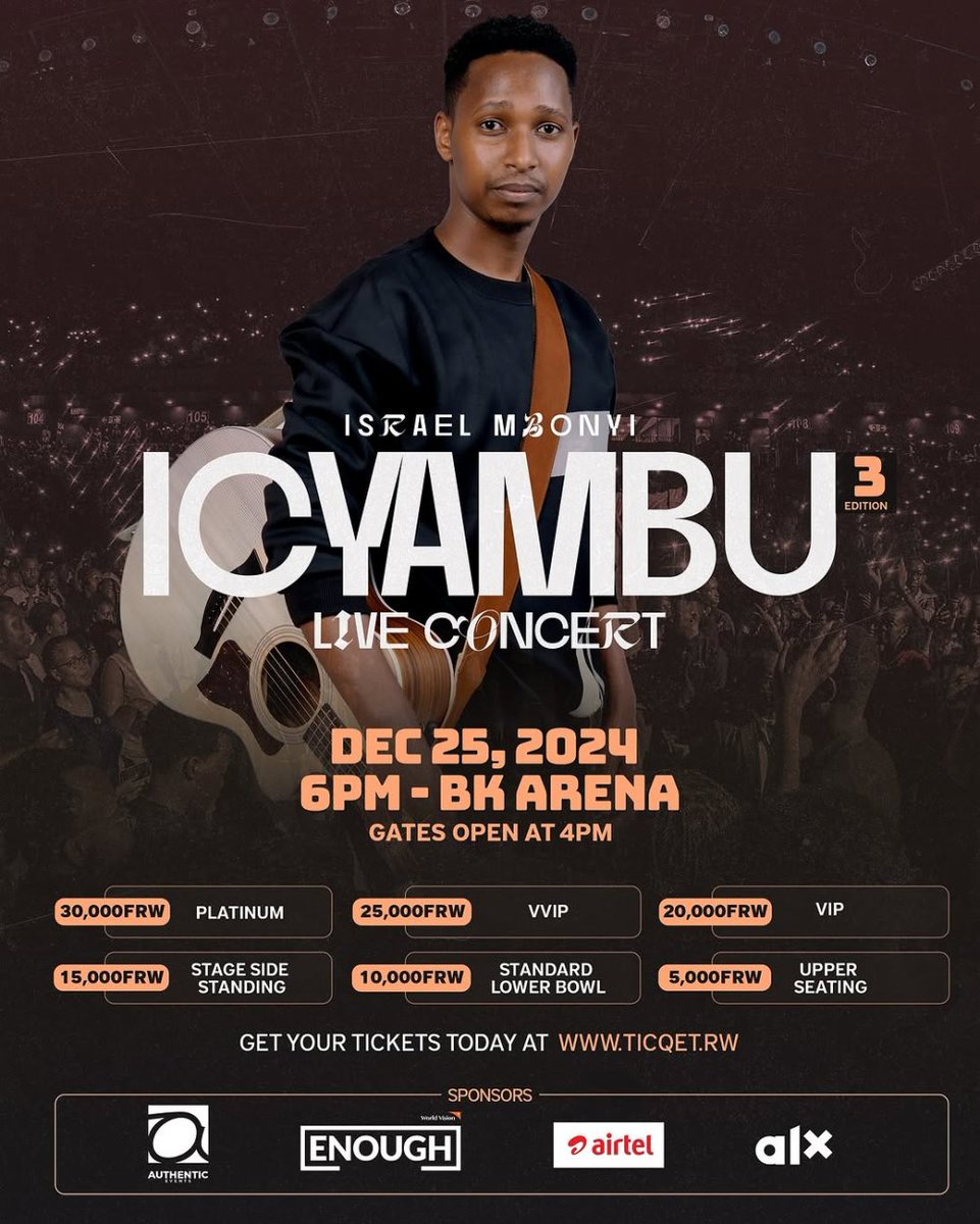 FifiEsther's tweet photo. It's today 🔥🔥🔥🔥🔥🔥
Igitaramo cya #IsraelMbonyi ni uyu munsi 🎉🎄🎄🎄
Mubanguke tugende 🚕✈️
#ICYAMBU
@IsraeMbonyi
@Radiotv10rwanda https://t.co/ACbZbwEQ5M