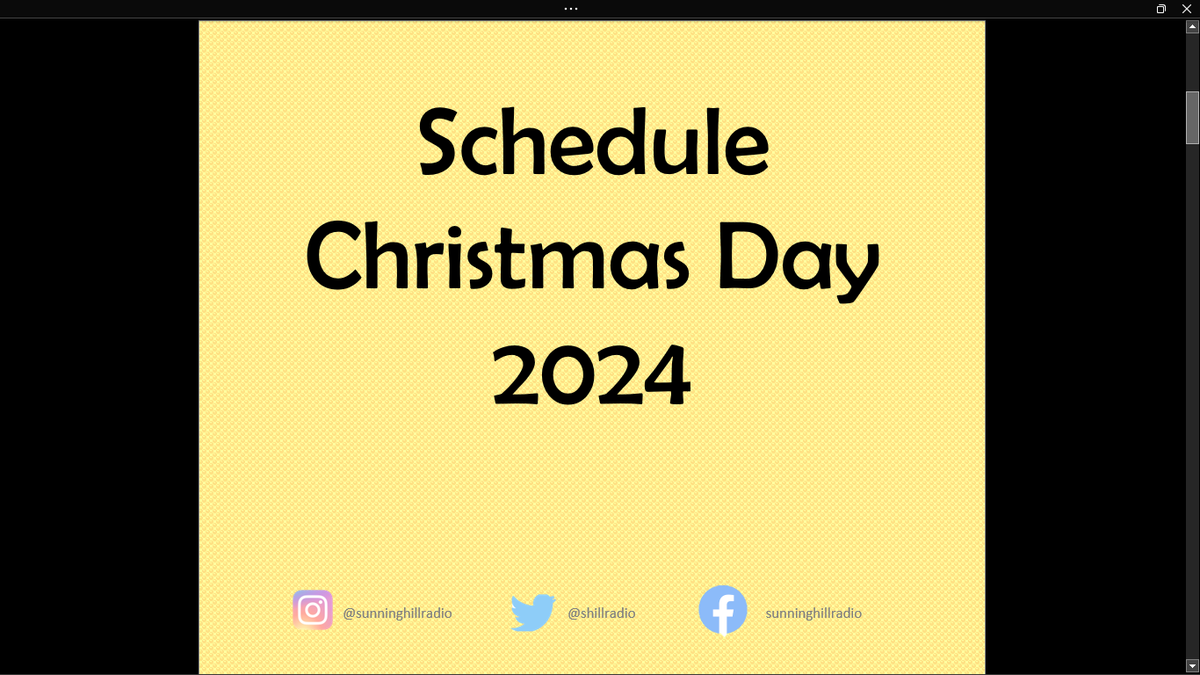 Merry Christmas Everyone! From all the team at Sunninghill Radio, we hope you have a fantastic day. We'll be on with some special shows from 11am to 7pm today, look below for more details on our festive soundtrack to the big day!