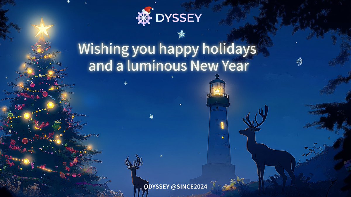 🌟 Season's greetings
We're grateful for your support in lighting the way to a decentralized future.

May your holidays be merry and your new year filled with illuminating opportunities! 🔆