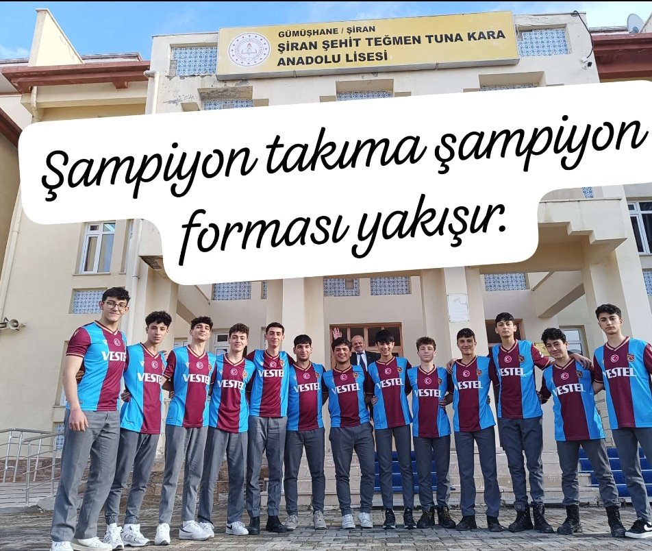 Genç Erkekler Voleybol İl Şampiyonu olan takımımıza şampiyonluk formasi hediyeleri için Nevzat Aydın başkanımıza teşekkür ediyorum.