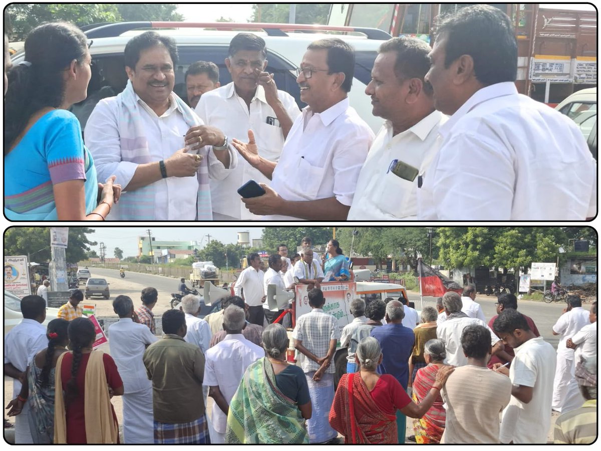 jothims's tweet image. கரூர் நாடாளுமன்ற தொகுதிக்குட்பட்ட அரவக்குறிச்சி சட்டமன்ற தொகுதியில் இரண்டாவது முறையாக மகத்தான வெற்றியடைய செய்த எமது மக்களின் பேரன்பிற்கும் பேராதரவுக்கும் நன்றி தெரிவித்து சுற்றுப்பயணம் மேற்கொண்டேன்.   

உடன் காங்கிரஸ் உள்ளிட்ட இந்தியா கூட்டணி நிர்வாகிகள்  கலந்து கொண்டனர்.

நாள்:…