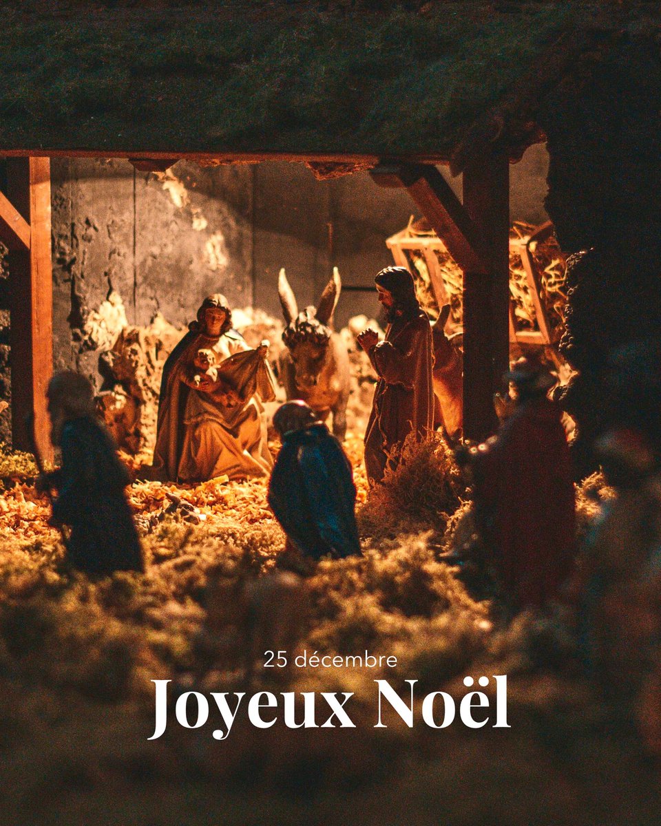 En ce 25 décembre, jour béni, joyeux Noël 🙏

Pour les croyants, c’est un mystère de foi, une promesse de paix et de salut. Mais pour tous, c’est aussi l’occasion de se rassembler, de donner et de recevoir, de pardonner et de partager.

Que ce jour vous apporte paix, joie et