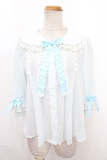 Angelic Pretty Airyスカラップブラウス 半袖 シロ 白