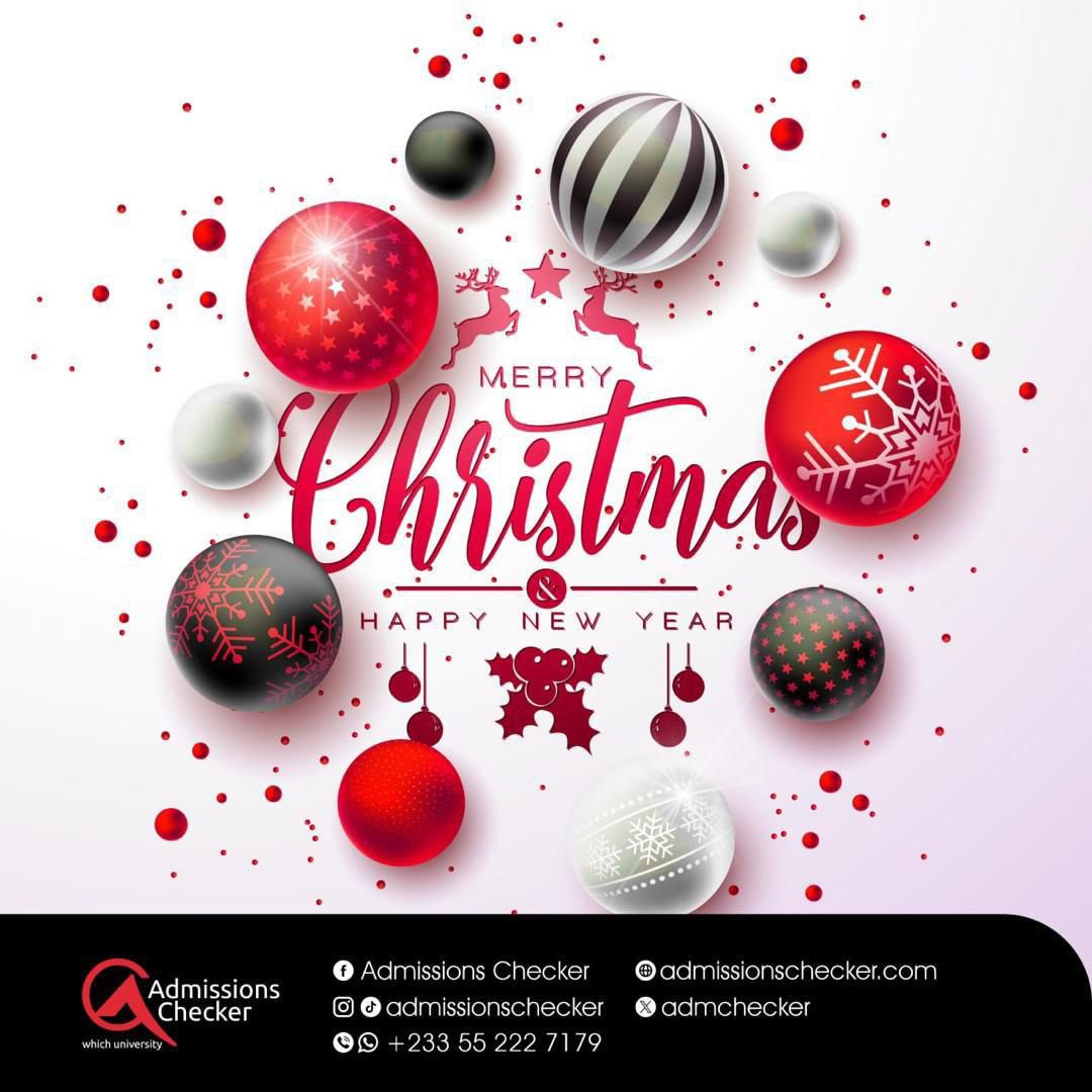 Admchecker's tweet photo. Merry Christmas, dearest CheckMate! It’s been a long year. Your resilience turned the challenges into opportunities. You are a champion. We wish you the best of success as you patiently await your WASSCE results. Trust this, there is a university for you. All the best, champion. https://t.co/GmUUSjVNe1