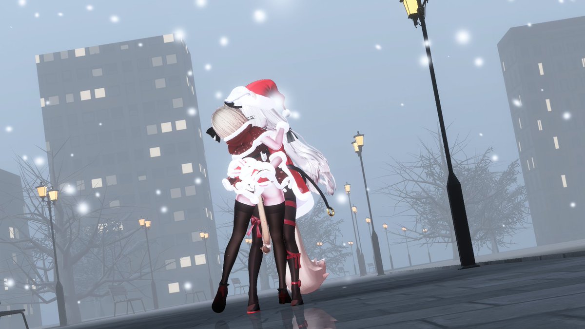 Alex_e770's tweet photo. —— 與妳度過的第一個聖誕節。
壓線的聖誕節快樂，各位🎅
#VRChat https://t.co/SVfs3R12pD