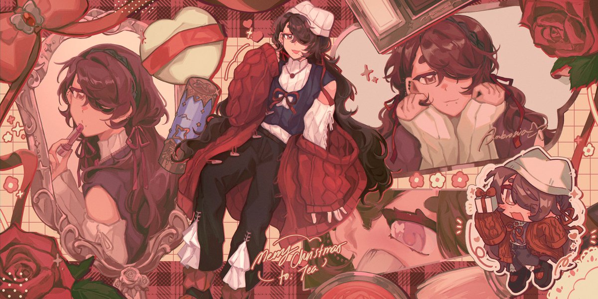 secret santa gift for tea 🍫💄🌹