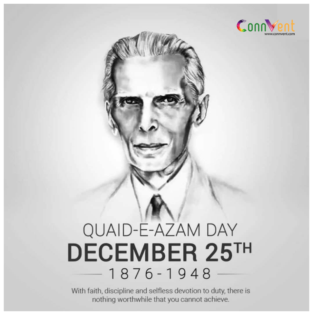 connvent's tweet photo. Celebrating the 148th Birth Anniversary of our great leader #Quaid-e-Azam Muhammad Ali Jinnah. Let's embrace his message of unity, faith, and discipline, and learn from his principled approach and struggle, as we continue to build a prosperous and harmonious nation.
#25December https://t.co/zYT7mjY9hZ