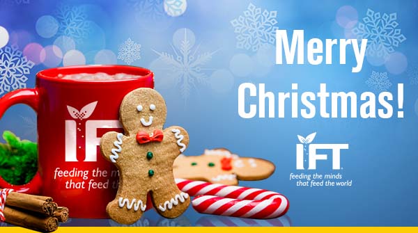 IFT's tweet image. 🎄 Wishing those in the #scienceoffood community who celebrate a Merry Christmas filled with joy, good company, and holiday flavors.
