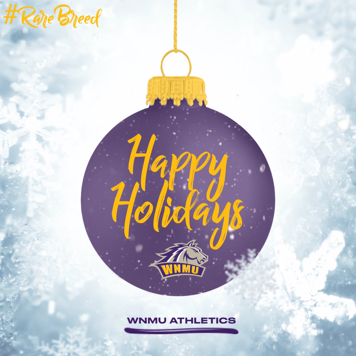 Happy Holidays from WNMU Athletics! 🎄✨

May your days be filled with happiness, rest, and time spent with loved ones. 

#HappyHolidays #RareBreed