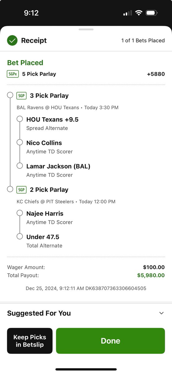anschroe's tweet photo. #Slipsmas ⁦@DraftKings⁩ https://t.co/FkBfuKl0jl
