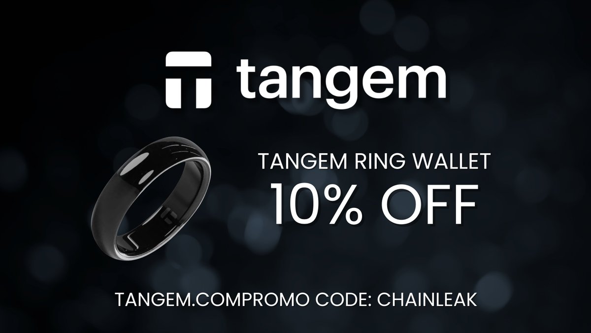 Joshuwa's tweet photo. My favorite present is my @Tangem ring.
This thing is awesome! ❤️
Save 10% on #Tangem today!
https://t.co/oBRAs6H0Et
• Multi #Blockchain Support
• #Crypto Cold Storage #Wallet
• $BTC $ADA $HBAR $ALGO
• $SOL $CRO $DOGE $AVAX
#Wallets #TangemPartner
https://t.co/OVigZFUCI9 https://t.co/SQp94LoDaX