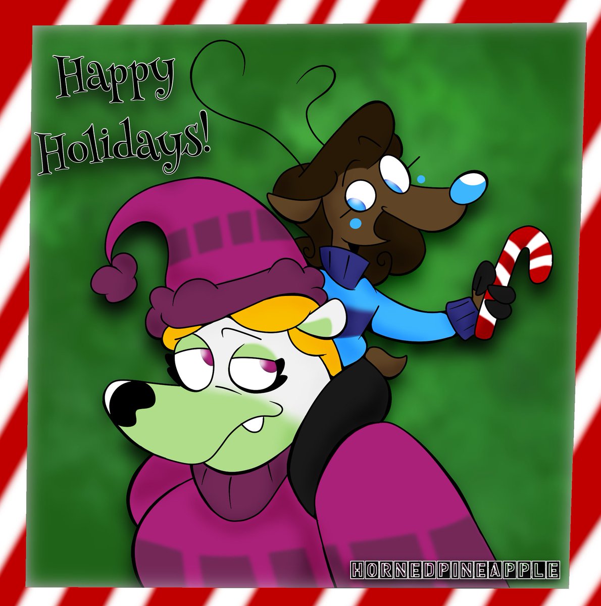 HornedPineapple's tweet image. Happy Holidays!