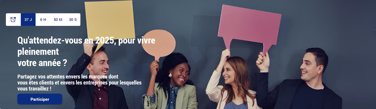 🎯 Partagez vos attentes pour 2025 et tentez de gagner l’une des dotations ! 🎁

🚀 Participez dès maintenant sur notre lab : community.fanvoice.com/attentes/2025/