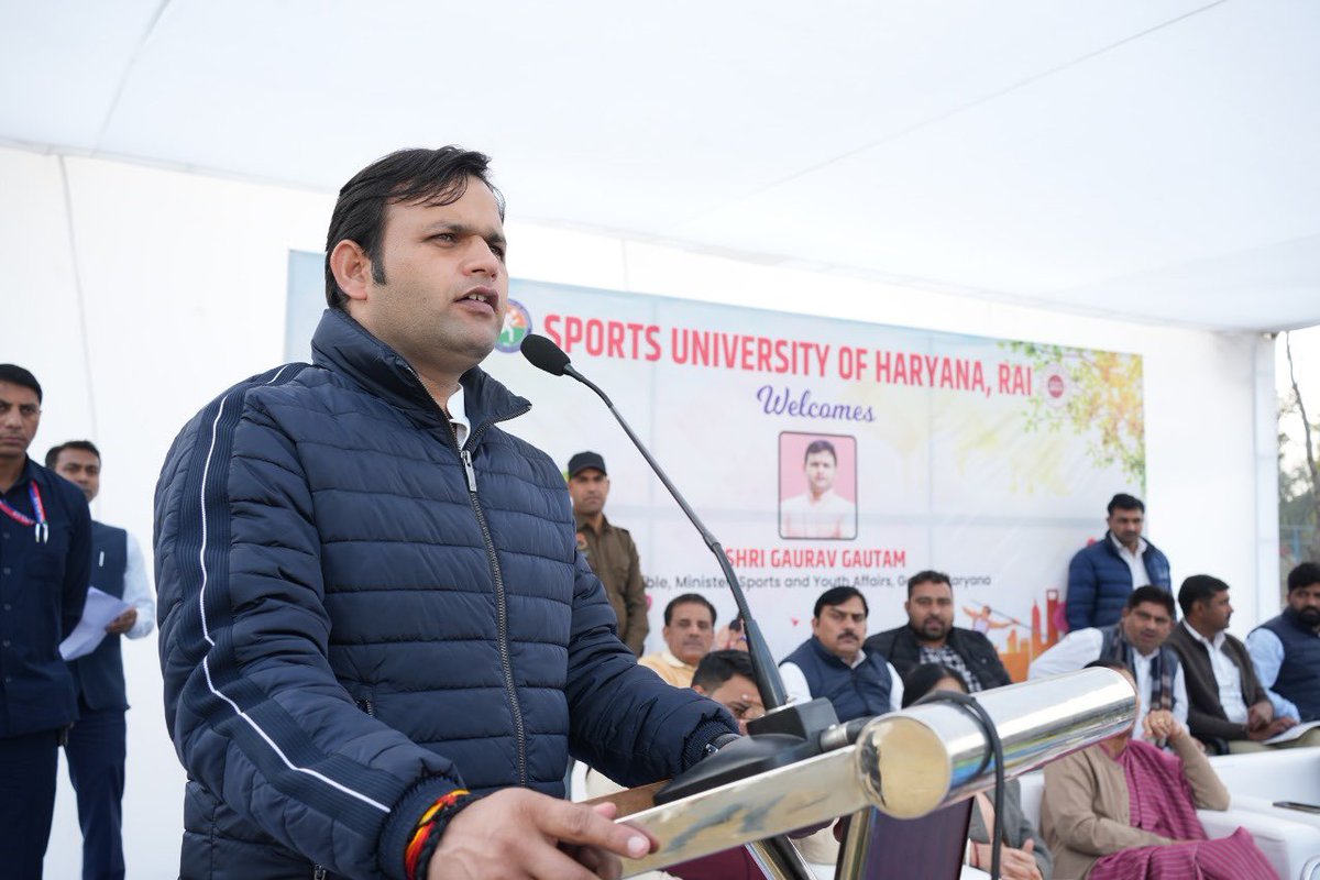 sportsunihr's tweet photo. आज हरियाणा के ऊर्जावान खेल मंत्री श्री गौरव गौतम जी, अध्यक्ष श्री मोहनलाल बड़ौली जी और राई विधायक श्रीमती कृष्णा गहलावत जी ने हरियाणा खेल विश्वविद्यालय का दौरा किया 

#roadmap7to70medals #suoh #haryana #sonipat https://t.co/p4jLDgk1d1