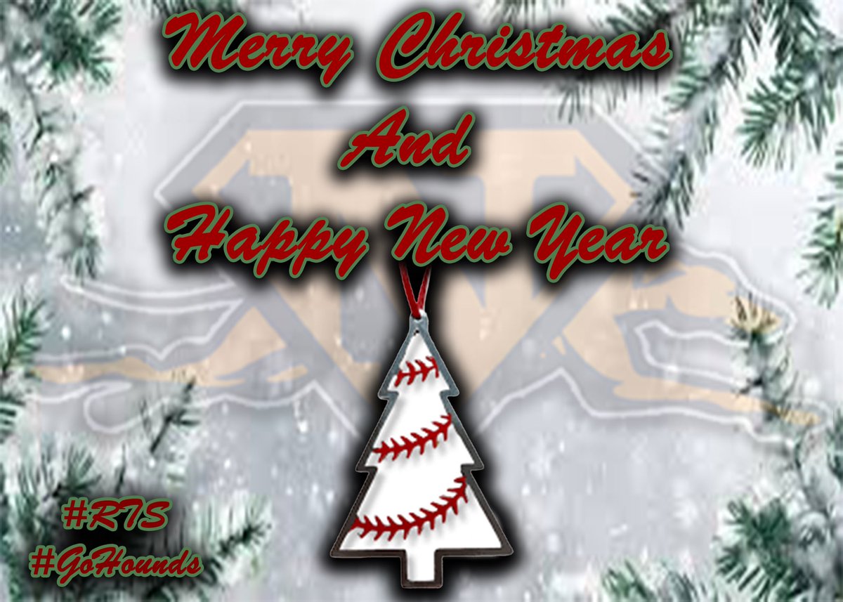 Merry Christmas from the Greyhound Baseball Family!! ⚾️🐾🎄