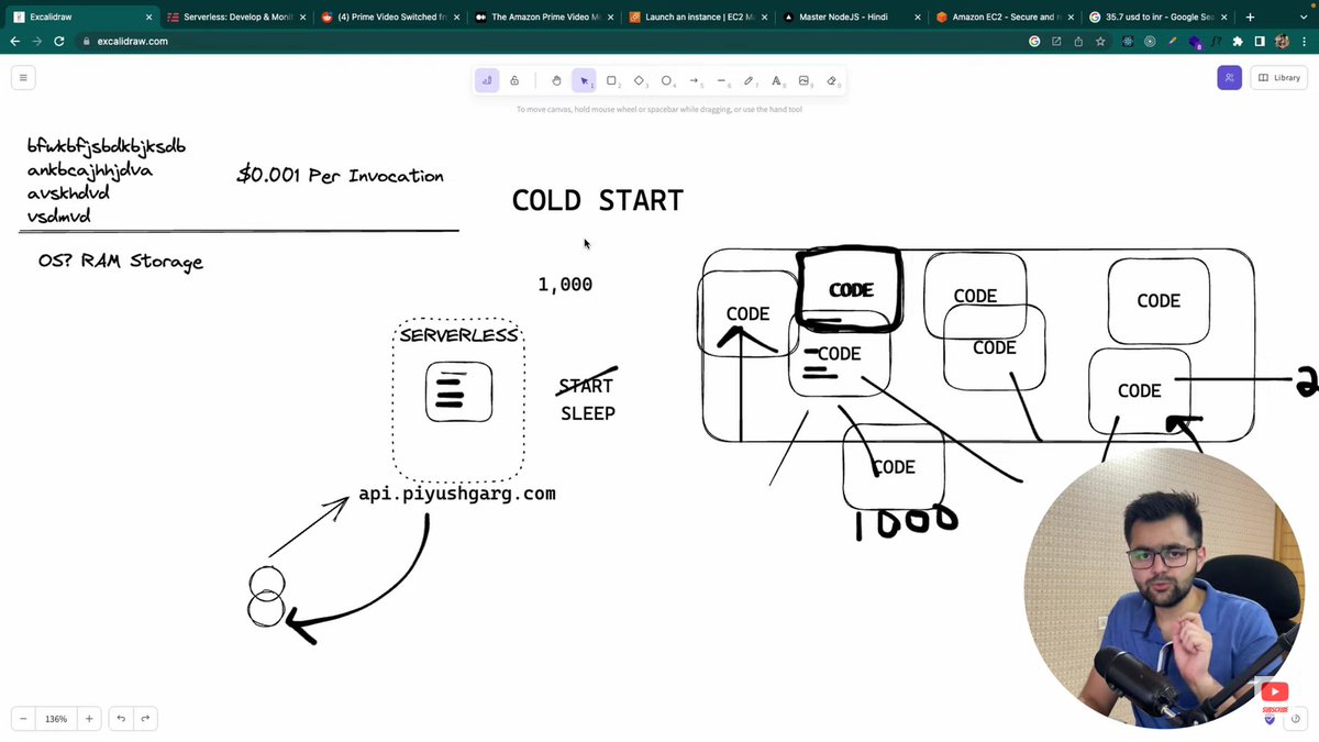 devPritam_7's tweet photo. Started learning AWS,

Learned about Serverless and monolith architecture by aws playlist of @piyushgarg_dev  today https://t.co/lSm653wABu