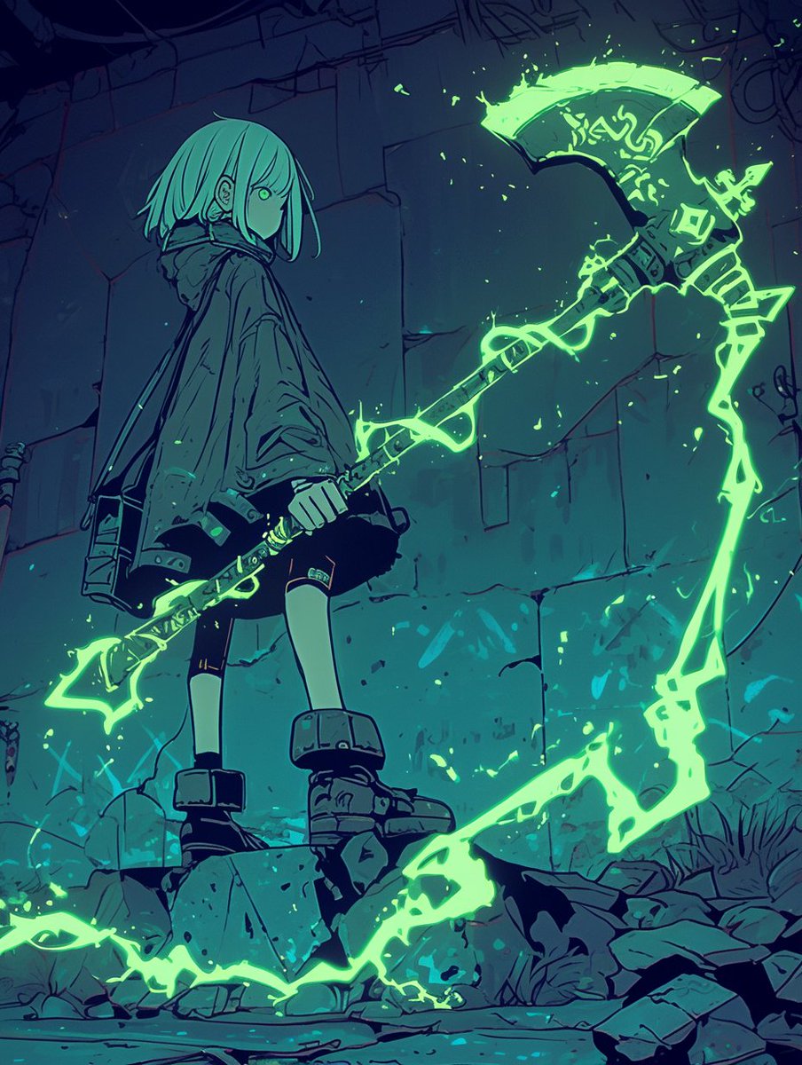 XUQyCecIt9lp0jK's tweet photo. Green Thunder Axe https://t.co/gAZ3qeKuPr
