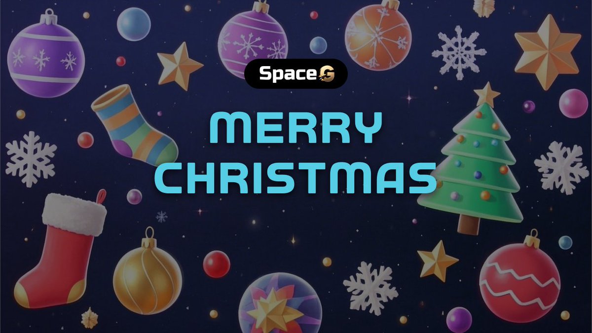 SpaceGWeb3's tweet photo. Merry Christmas, SpaceG Fam 🎄
Wishing you all a joyful holiday! Don’t forget to log in to SpaceG for some festive fun and claim your holiday rewards 🌟 Play a few rounds, spread some cheer, and enjoy the season. 🎅
#SpaceG #MerryChristmas https://t.co/fIyCuJWk8L
