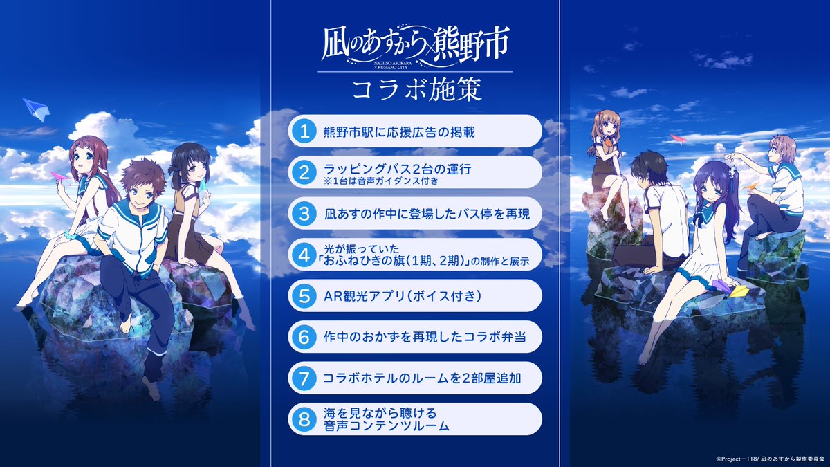 凪のあすから×熊野市応援クラファン 10周年スクエア缶バッジセット 凪のあすから×熊野市応援クラファン 10周年スクエア缶バッジ